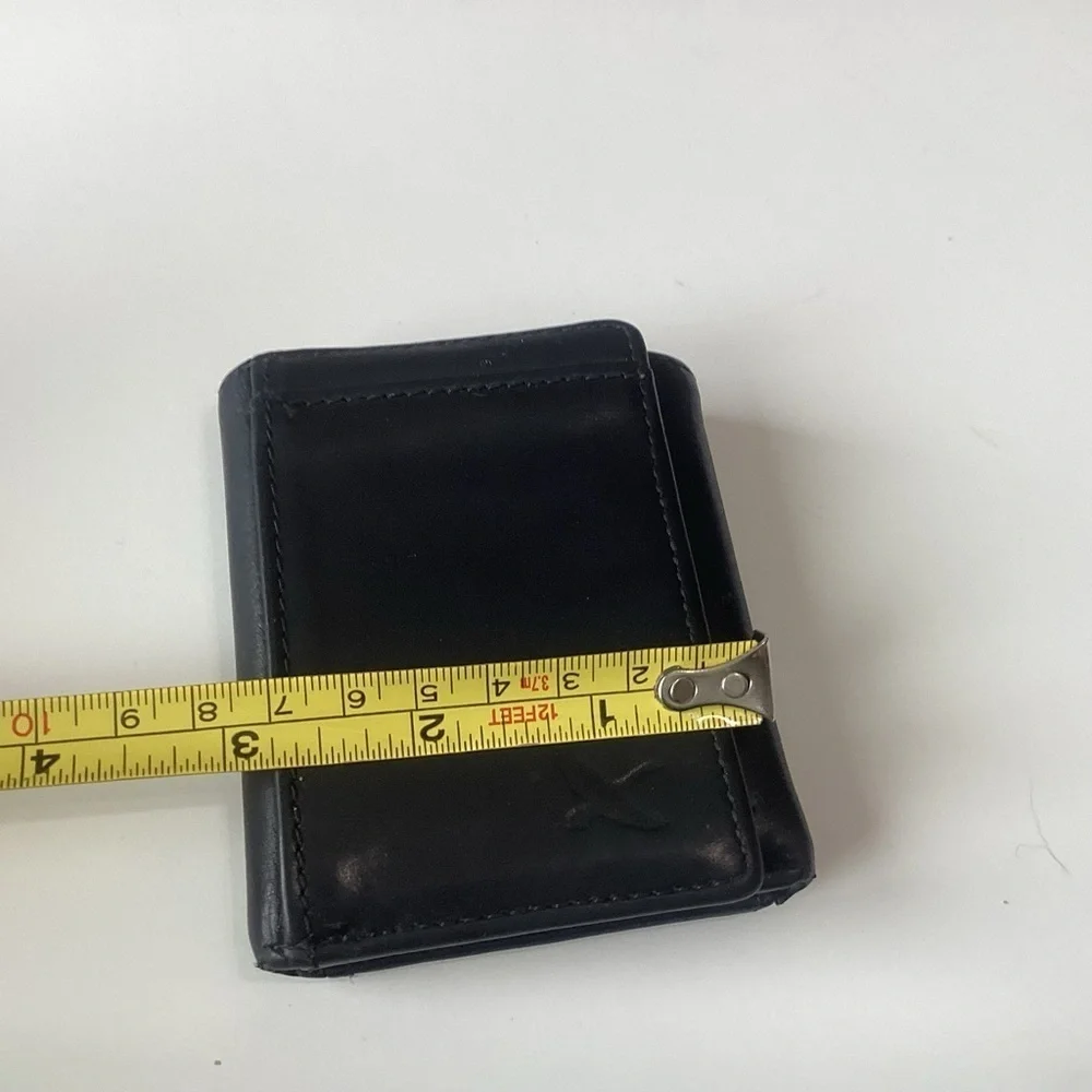 Eddie Bauer Black Leather trifold Wallet